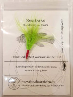 Seabass Bucktail Rig w/ teaser